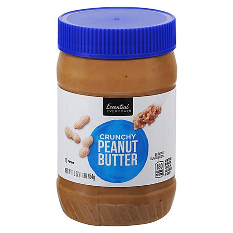 Essential Everyday Crunchy Peanut Butter 16 Oz Peanut Butter Valli