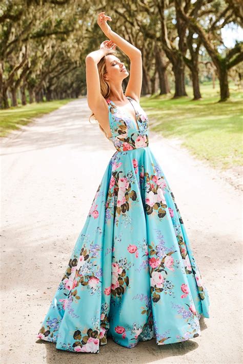 Sherri Hill Dresses 2024 Designer Sherri Hill Gowns Couture Candy Floral Print Gowns