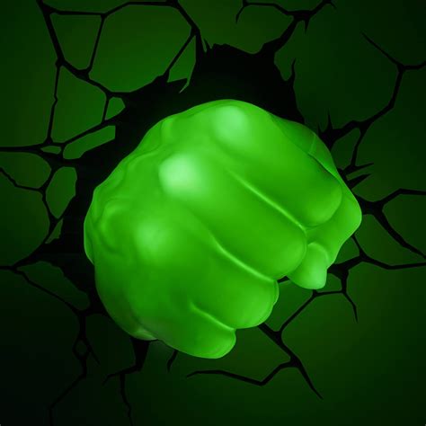 Marvel Hulk Fist 3d Led Light