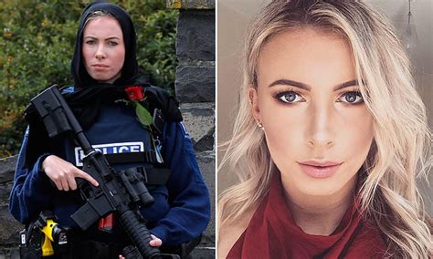 The Hijab Wearing Female Police Officer Whose Striking Picture Of Her Holding A Rifle Went Viral