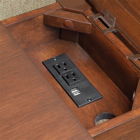 You won't have to grumble about trying to find an available outlet in your home anymore, watch your kids unplug your phone to charge theirs. Device Charging End Table | End tables, Table, Painted chairs