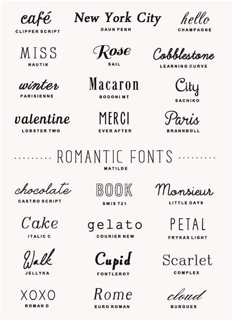 25 Free Romantic Fonts For Different Occasions • A Subtle Revelry