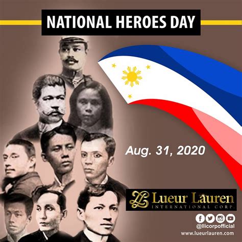 Happy National Heroes Day Lueurlauren International Corp