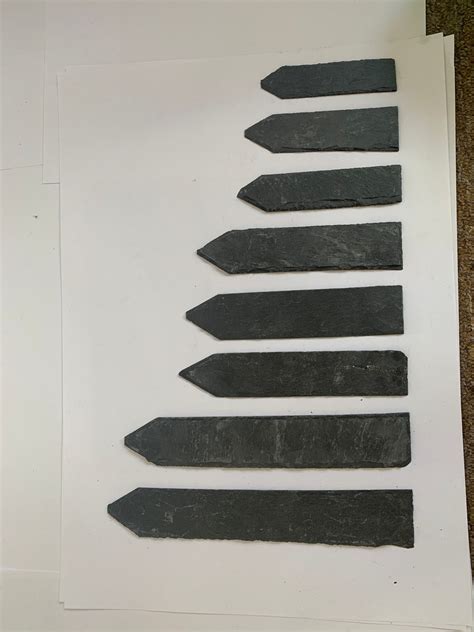 handmade slate plant markers labels 10 pack of 10inch length no more plastic herb garden