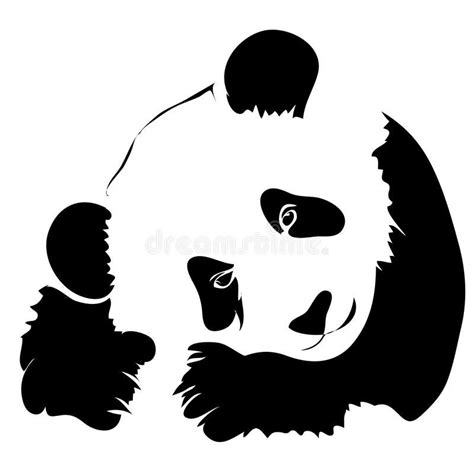 Download Outline Panda Vector Illustration Stock Vector Image