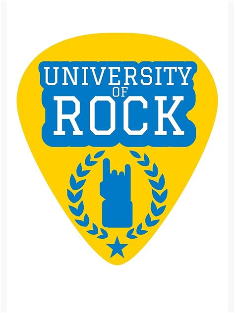 University Of Rock Poster By Mightyjoe2021 Redbubble