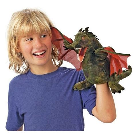 Folkmanis Hand Puppet Dragon Winged From Who What Why