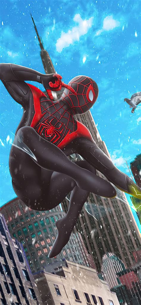 1125x2436 Spider Man Miles Morales Ps5 4k Iphone Xsiphone 10iphone X