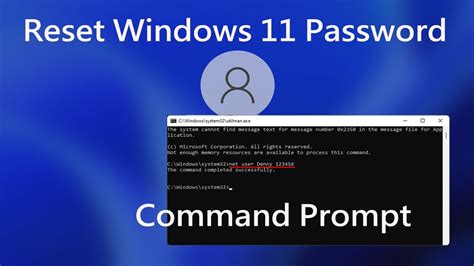 2022 Reset Windows 11 Password Using Command Prompt Without Logging In