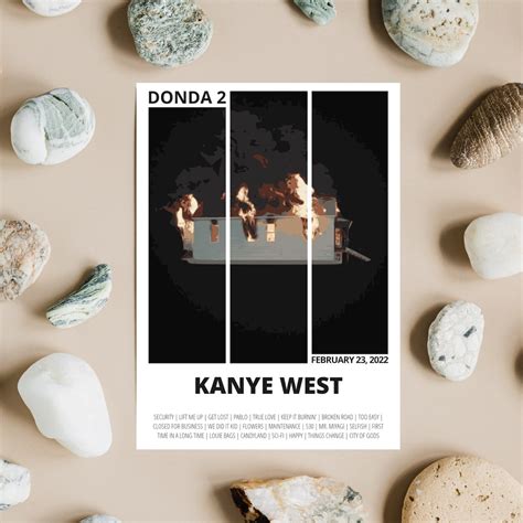 kanye west poster donda 2 album cover album poster music poster music prints wall art wall décor