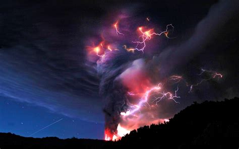 Volcanic Lightning Wallpaper Natural Phenomena Beautiful Nature Nature