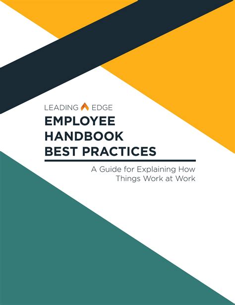 Employee Handbook Best Practices Leading Edge