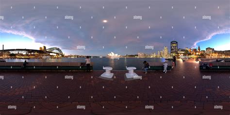 360° View Of 360 Panorama Of Tourists Photographing The Sydney Opera