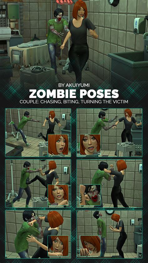 Halloween 2021 Zombie Poses Sims Crazy Creations
