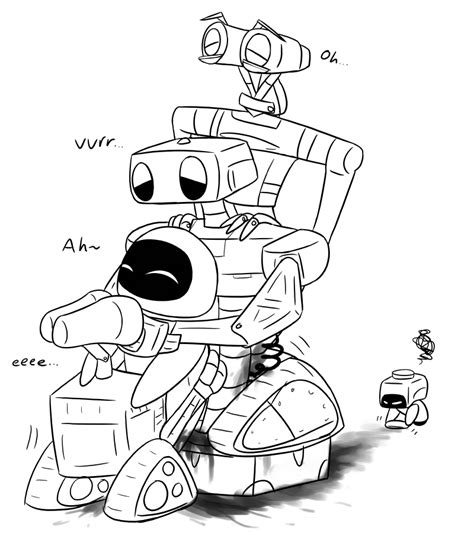 Rule 34 Crossover Disney Eastern And Western Character Eve Wall E Group Sex Johnny 5 Krixata