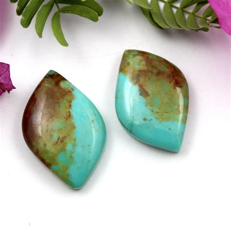 Natural American Turquoise Cabochon Turquoise Smooth Etsy