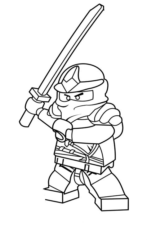 Coloriage Ninjago Rouge dessin gratuit à imprimer