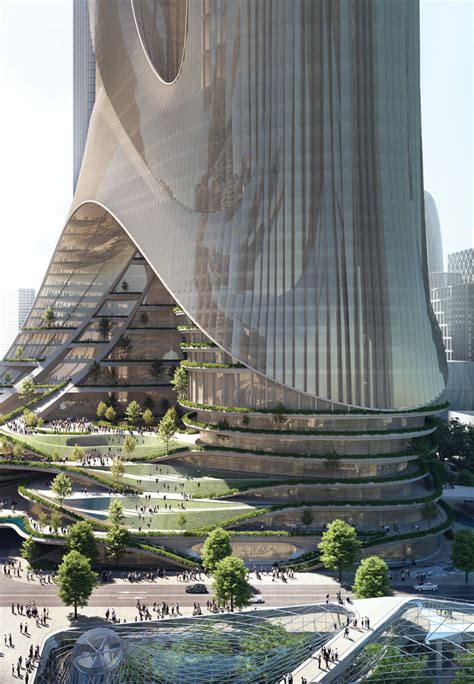 Zha To Energise Shenzhen Skyline With Column Free Twin Skyscrapers