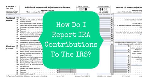How Do I Report IRA Contributions To The IRS_ (1) - The Pastor's Wallet
