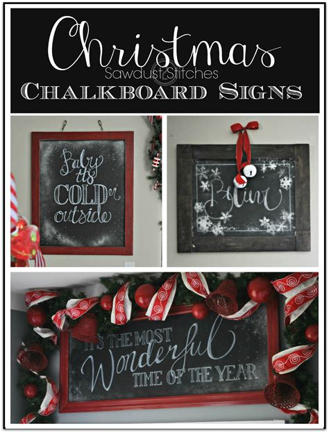 Holiday Chalkboard Signs Sawdust 2 Stitches Holiday Chalkboard
