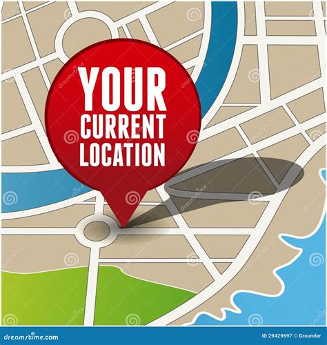 Your Current Location Stock Vector Image Of Needle Marker 29429697