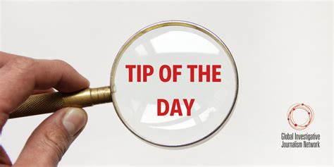 Tip of the day for students. From the Experts: GIJN's Daily Video Tips for ...
