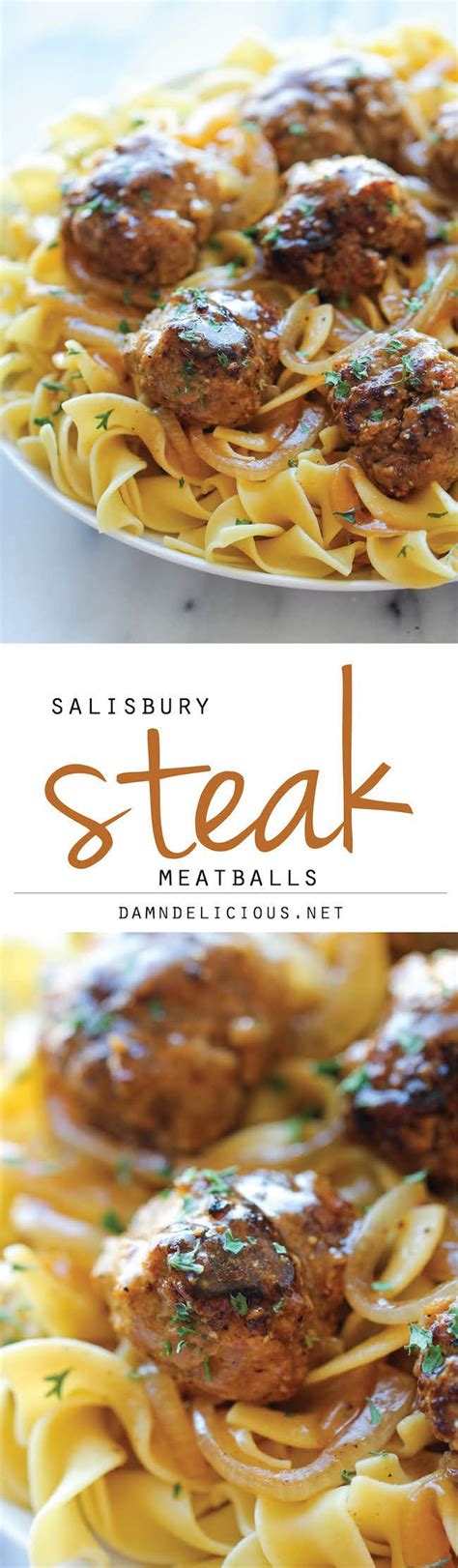 Today's salisbury steak recipe from hk101 presents you with a smart way to create comfort food. Salisbury Steak Meatballs | Recipe | Food recipes, Food ...