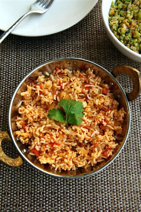 Tomato Rice South Indian Style Tomato Rice Veggie Delight Desi Food
