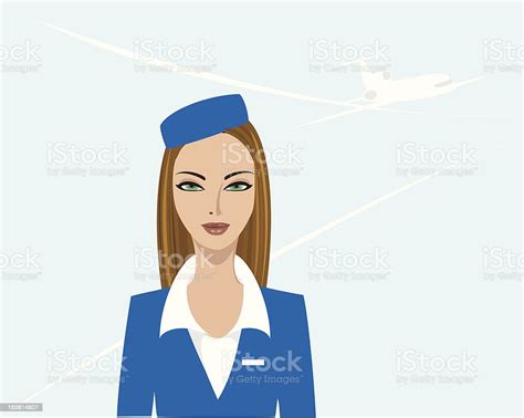 Air Hostess Stock Illustration Download Image Now Istock