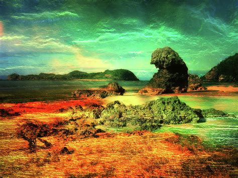 The Sea Desert Landscape Abstract Digital Art By Roy Jacob