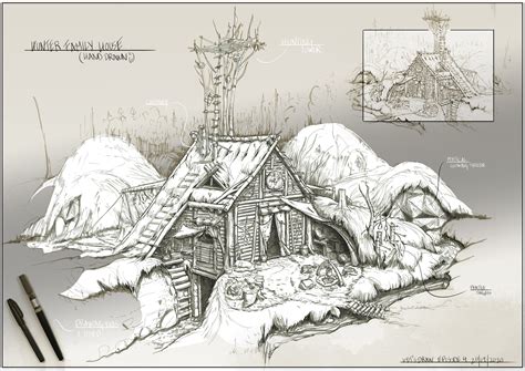 Pascal Heinzelmann Viking Inspired Houses Lets Draw Series Episode4