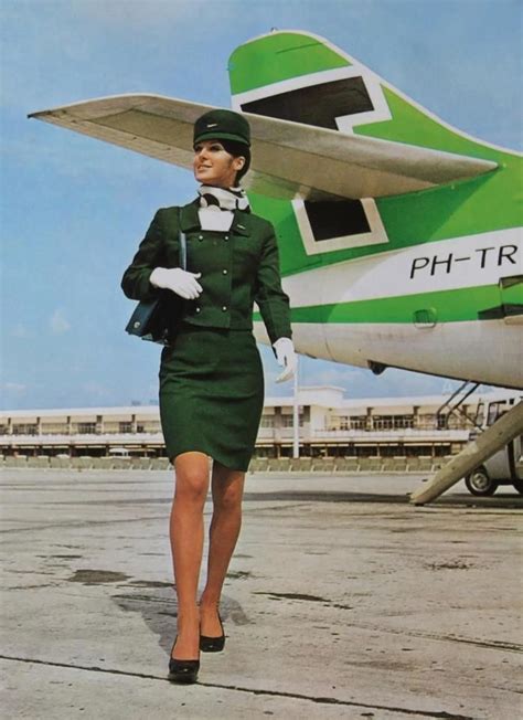 70s Flight Attendant Green Uniform Vintage Airline Flight Attendant Fashion Flight