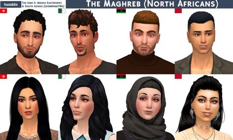 The Sims Middle Easterners South Asians Sims Sims African