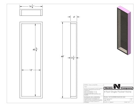 When a custom niche is built well, it can look very sturdy, solid and the standard depth, or measurement from the back to the front of the seat, is between 15 and 16. Noble Online Store - Niches