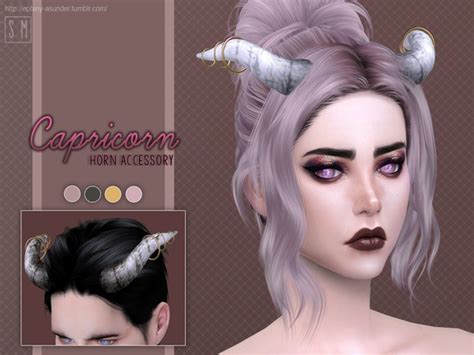 Capricorn Horn By Screaming Mustard At Tsr Sims 4 Updates