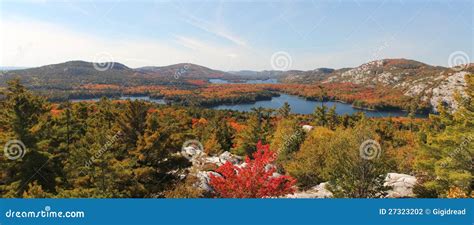 Panoramic View Of The Lakes Of Killarney In Autumn Stock Photo Image
