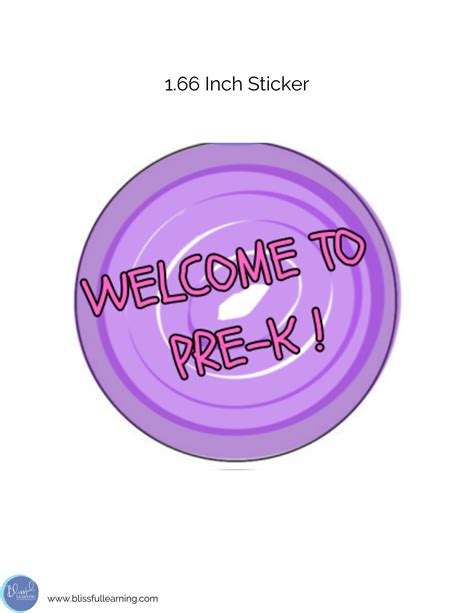 Welcome To Pre K Sticker First Day Of School Sticker Back To Etsy