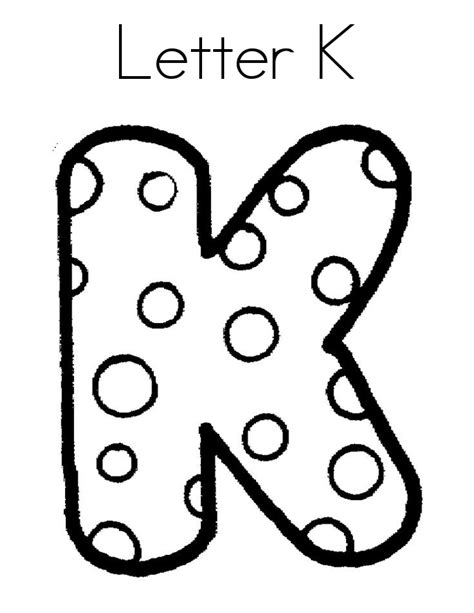 Coloring Pages For Letter K Letter K Coloring Page Coloring Home