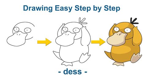 How To Draw Psyduck Pokemon Pokémon Drawing Easy Step By Step