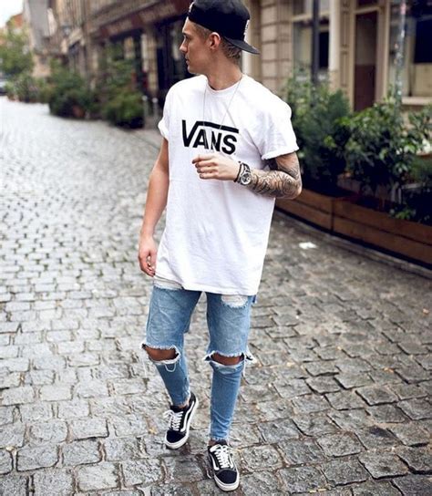 46 Stylish Ripped Jeans For Men Ripped Jeans Men Mens Fashion Edgy