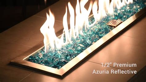1 2 Inch Azuria Reflective Fire Glass