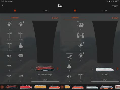 Einführung In Die Z21 Start App Benutzeroberfläche Modellbahn Fokus
