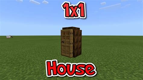 Minecraft How To Make A 1x1 Minecraft House Easy Youtube