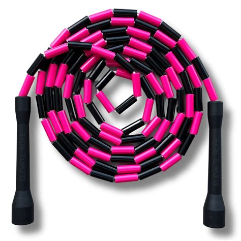 Pink Demon Beaded Jump Rope Quality Skipping Ropes Elevate Rope™ Uk The Fun Way To Get Fit
