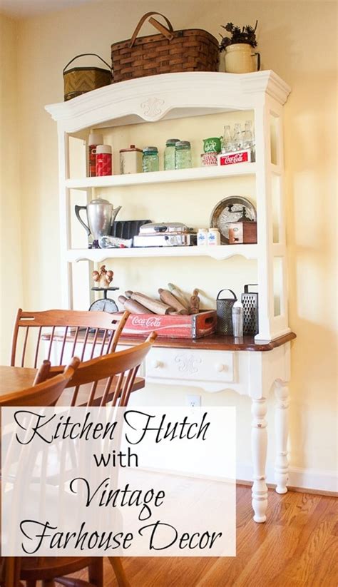 Check spelling or type a new query. Kitchen Hutch with Vintage Farmhouse Decor - Sweet Pea