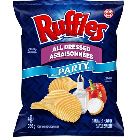 Lays Ruffles All Dressed Party Size 350g123 Oz Imported From