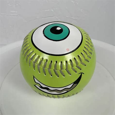 Disney Pixar Monsters Inc Mike Wazowski Baseball Ball Collectable