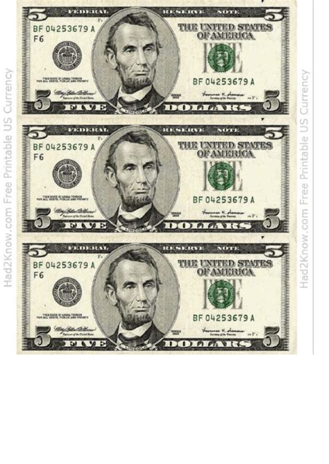 Spotting a fake 100.00 bill is simple and easy to do when you know what to look for. Five Dollar Bill Template - Front printable pdf download