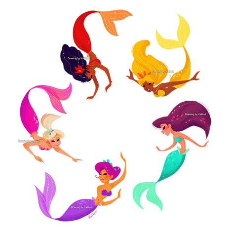Mermaid Rainbow Mermaid Drawings Rainbow Mermaid Mermaid Illustration