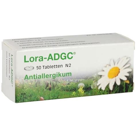 Lora adgc tabletten als 100 stück packung gegen allergien und heuschnupfen. LORA ADGC Tabletten 100 St | PZN 03897189 | besamex.de